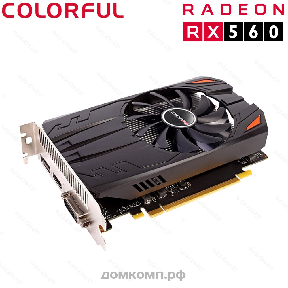 Игровая Видеокарта Colorful AMD Radeon RX 560 [CF-RX560-4GD5] в Оренбурге  недорого — купить в домкомп.рф